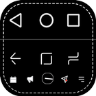 swipe to back navigation bar icono