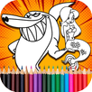 Zig Sharko Cartoon Coloring Ga APK