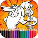 Zig Sharko Cartoon Coloring Ga APK