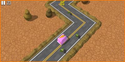Yeni Oyunlar ZigZag Araba 3D capture d'écran 1