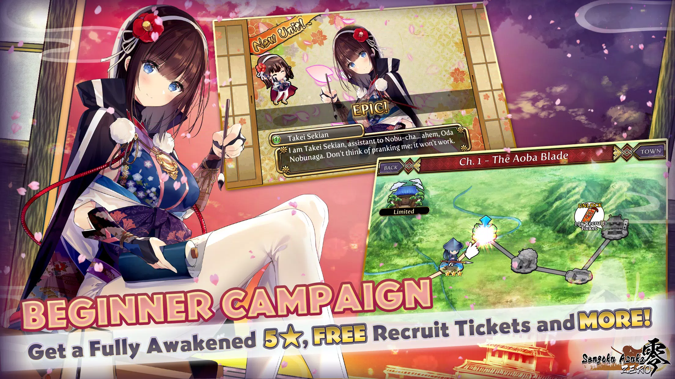 Android 用の Sengoku Asuka Zero Anime Girls X Samurai X Rpg Apk をダウンロード