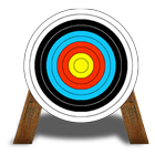 Archer bow shooting icon