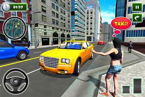 New York Taxi Driver 3D - New Taxi Games Free Affiche
