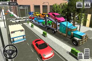 Heavy Car Carrier Truck Driving Simulator 2019 capture d'écran 3