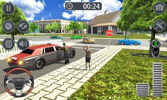 Taxi Simulator 3D Europe - taxi Games 2019 پوسٹر