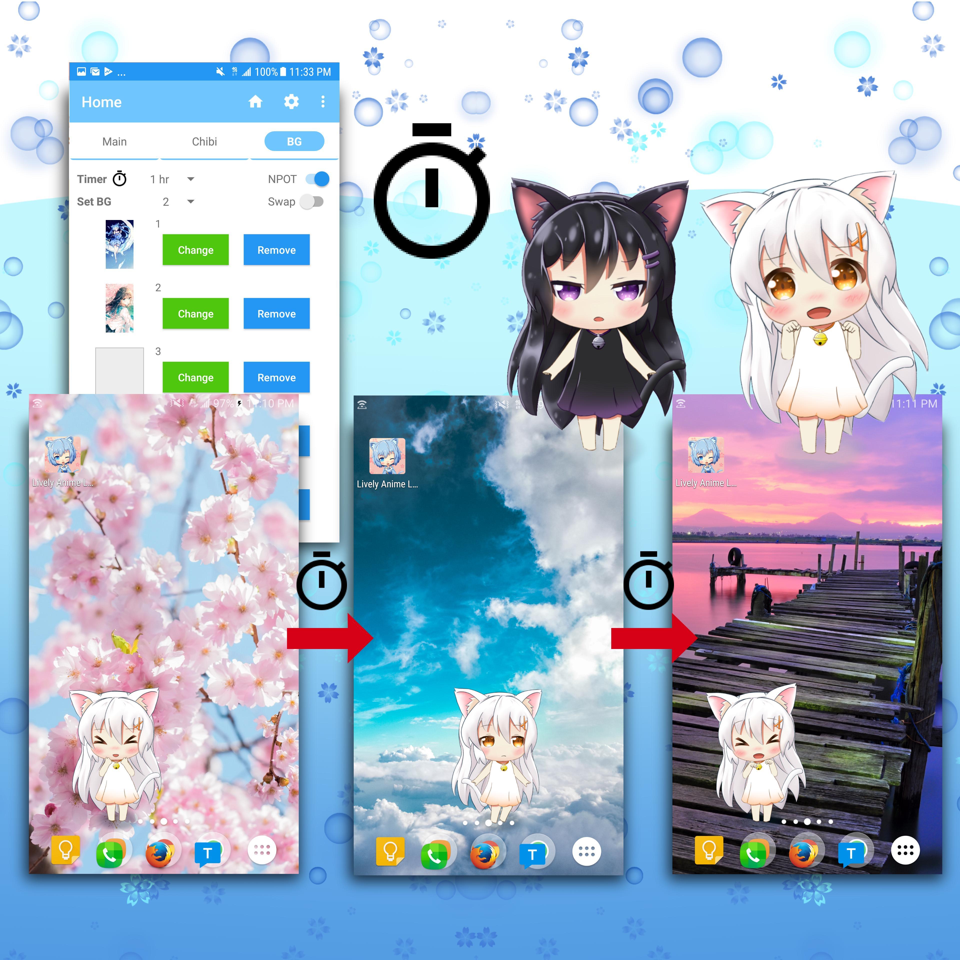 Android 用の かわいい賑やかなアニメライブ壁紙 Apk をダウンロード