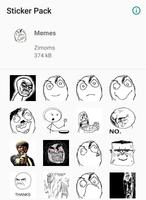 Meme Face WhatsApp Sticker Affiche