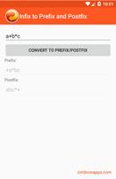 پوستر Infix to Prefix and Postfix converter