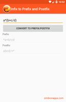 برنامه‌نما Infix to Prefix and Postfix converter عکس از صفحه