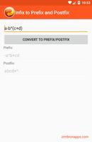 برنامه‌نما Infix to Prefix and Postfix converter عکس از صفحه