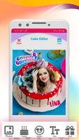 Name photo on Birthday Cake Maker capture d'écran 1
