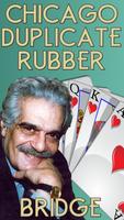 Omar Sharif Bridge card game. الملصق