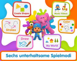 Pocoyo Colors: Malvorlagen! Plakat