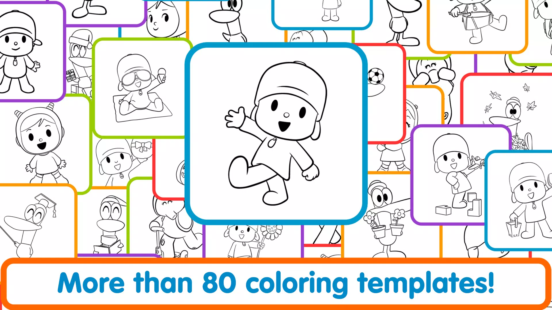 🌈👶Pocoyo para colorir, Pocoyo em Português, Pocoyo, Nina, Pocoyo  Coloring Page