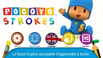 Pocoyo Tracés et lignes pour enfants. Affiche