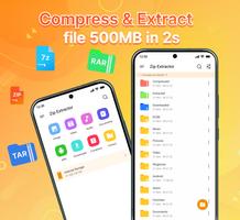Extracteur zip et compresseur Affiche