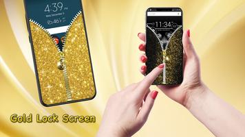 Gold Lock Screen syot layar 3