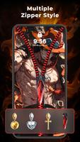 Zipper Lock Screen: Zip Theme captura de pantalla 1