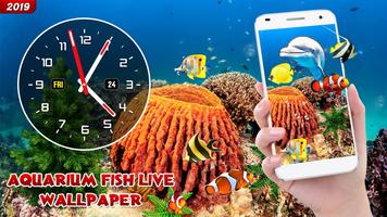 Aquarium Live Fish Wallpaper ポスター