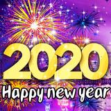 New Year 2020 Fireworks Live Wallpaper HD icône