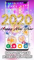 New Year 2020 Fireworks Live Wallpaper HD capture d'écran 1