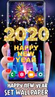 New Year 2020 Fireworks Live Wallpaper HD capture d'écran 2