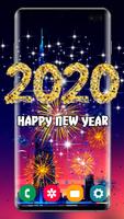 New Year 2020 Fireworks Live Wallpaper HD capture d'écran 3