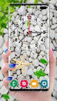 Luxury Analog Clock Live Wallp تصوير الشاشة 1