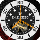 horloge de luxe fond d'écran icône