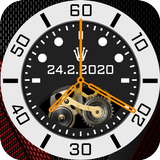 horloge de luxe fond d'écran icône