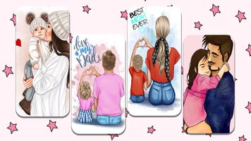 Mom Dad Wallpaper syot layar 2