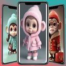 Cute Monkey Wallpaper APK