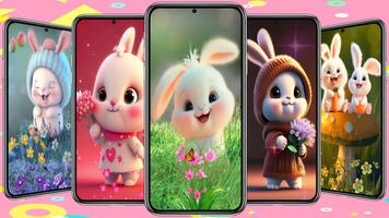 Cute Rabbit Wallpapers 截图 1