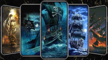 Pirate Ship Walllpaper โปสเตอร์