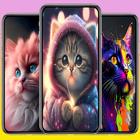 Cute Cat Cartoon Wallpaper simgesi