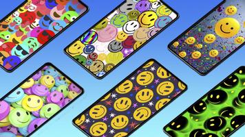 Smiley Face Wallpaper पोस्टर