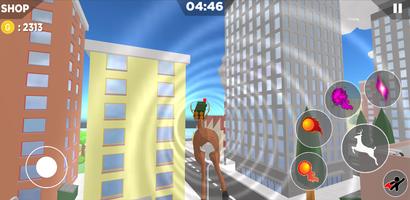 Crazy deer simulator اسکرین شاٹ 1