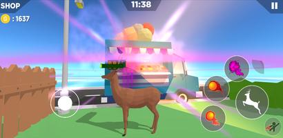 Crazy deer simulator اسکرین شاٹ 3