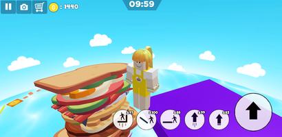 Escape sandwich island parkour Cartaz