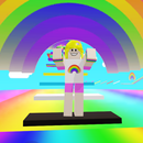 Rainbow Parkour sweet Girl aplikacja