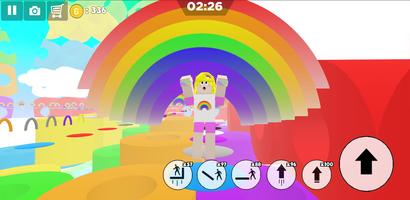 Rainbow Parkour sweet Girl imagem de tela 2