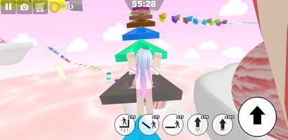 Ice cream swirl parkour girl imagem de tela 1