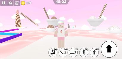 Ice cream swirl parkour girl Screenshot 2