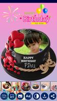 برنامه‌نما Name Photo On Birthday Cake عکس از صفحه