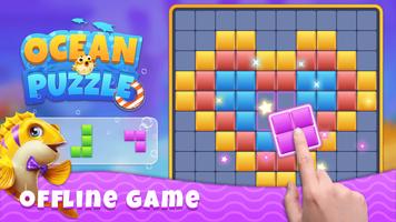 Ocean Block Puzzle - Game Puzzle Gratis poster