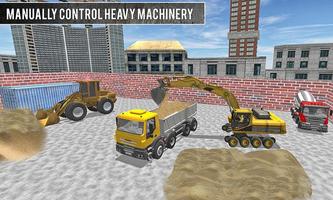Sand Excavator Sim Truck 2016 اسکرین شاٹ 2