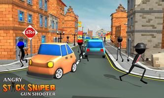 Angry Stick Sniper Gun Shooter Ekran Görüntüsü 3