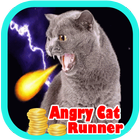 angry cat runner rush 3d icône