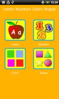 Letters Numbers Colors Shapes الملصق