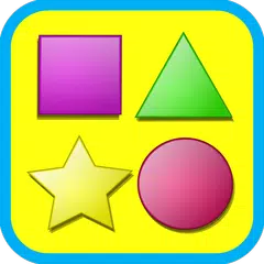 Shapes game for kids flashcard